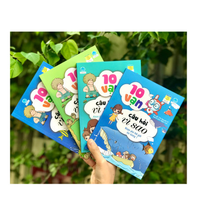 Combo 10 Vạn Câu Hỏi Vì Sao: VŨ TRỤ - TRÁI ĐẤT 4T+ TRÊN TRỜI - DƯỚI BIỂN 4T / Giúp bé phát triển tư duy, khám phá học hỏi/Tặng kèm poster An toàn cho con Yêu Mới