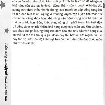 Cẩm Nang Tuổi Dậy Thì Dành Cho Bạn Trai (Tái Bản 2023)