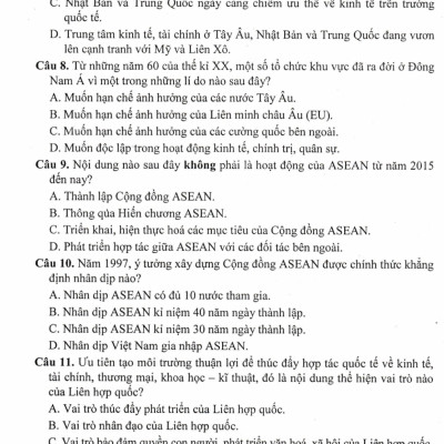 Bộ Đề Trắc Nghiệm Lịch Sử 12 - Ôn Thi Tốt Nghiệp THPT (Dùng Chung Cho Các Bộ SGK Hiện Hành) - HA
