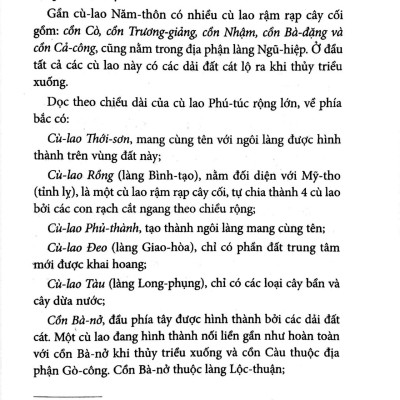 Chuyên Khảo Về Tỉnh Mỹ Tho - Địa Lý Học : TỰ NHIÊN, KINH TẾ & LỊCH SỬ NAM KỲ