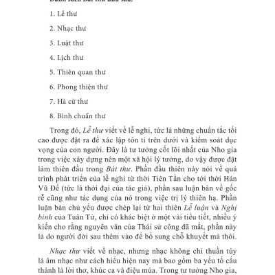 Sử Ký - Thư