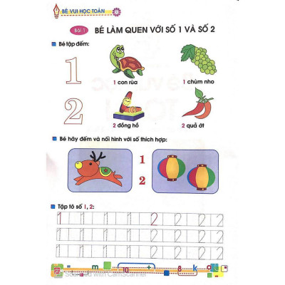 Bé Vào Lớp 1 - Bé Vui Học Toán ( 4 - 5T) - Bản Quyền