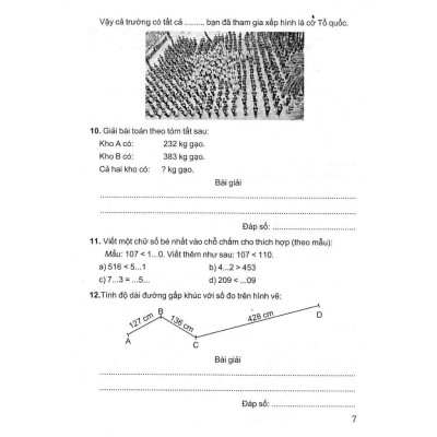 Sách - Bài Tập Nâng Cao Toán Lớp 3 - Dạng Vở Thực Hành - Biên Soạn Theo Chương Trình GDPT Mới - Hồng Ân