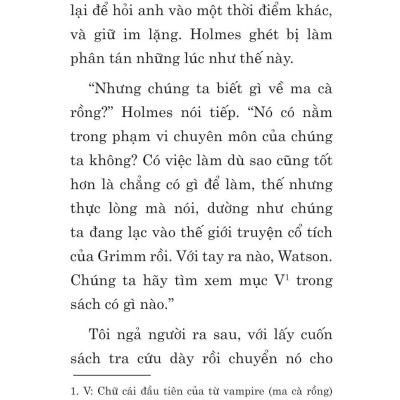 Tuyển Tập Sherlock Holmes - Những Bí Mật Và Báu Vật Bị Đánh Cắp - Ma Cà Rồng Vùng Sussex