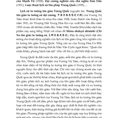 Sách - Lịch Sử Tư Tưởng Tôn Giáo Trung Quốc - Từ Cổ Đại Đến Đầu Thế Kỷ XX