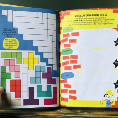 Sách Khởi điểm tư duy Toán học Sách phát triển tư duy cho bé 5 - 10 tuổi bìa cứng in màu Á Châu Books