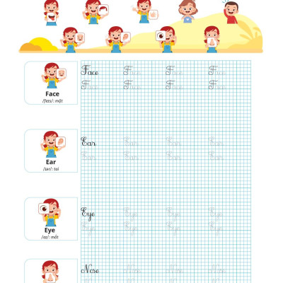 Luyện Viết Chữ Đẹp Từ Vựng Tiếng Anh - Theo Chương Trình Sách Giáo Khoa 3