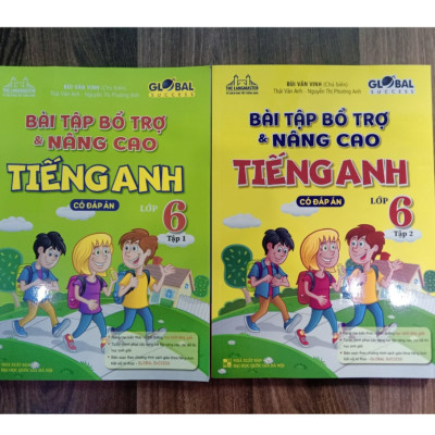 Sách - Combo Bài Tập Bổ Trợ Và Nâng Cao Tiếng Anh Lớp 6 - Tập 1 + 2 (Có Đáp Án)