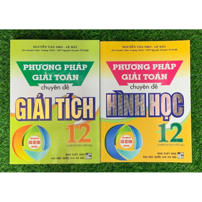 Sách - (Combo 2 cuốn) Phương Pháp Giải Toán Chuyên Đề Đại Số Và Giải Tích 12 + Hình Học 12 (HA-MK1)