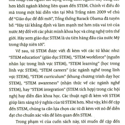 Giáo Dục Stem/ Steam: Từ Trải Nghiệm Thực Hành Đến Tư Duy Sáng Tạo