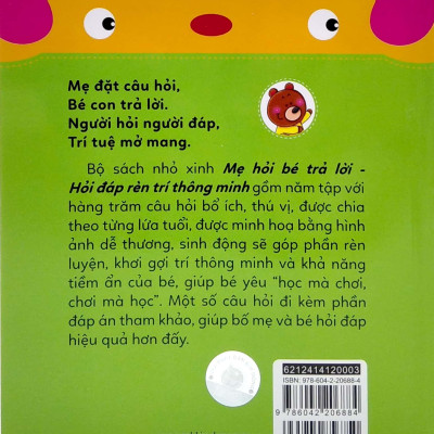 Mẹ Hỏi Bé Trả Lời - Hỏi Đáp Rèn Trí Thông Minh - 3-4 Tuổi