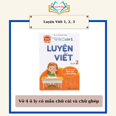  Sách - Combo 3 cuốn Luyện Viết - Tâm thế vào lớp 1 - Quyển 123 (3 cuốn)