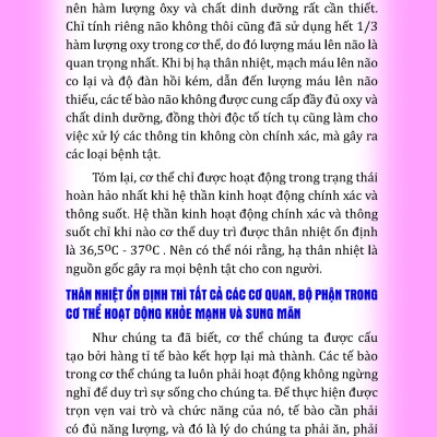 Thân Nhiệt Quyết Định Sinh Lão Bệnh Tử