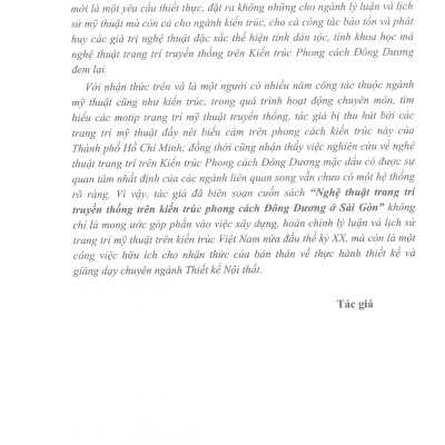 Nghệ Thuật Trang Trí Truyền Thống Trên Kiến Trúc Phong Cách Kiến Trúc Đông Dương Ở Sài Gòn