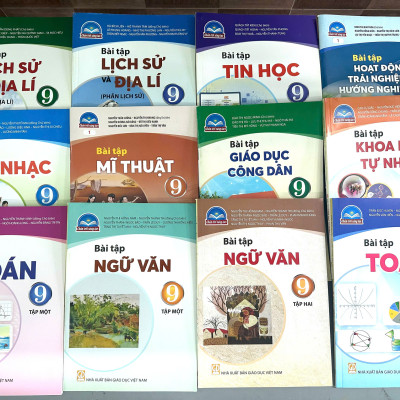 Bộ Sách bài tập Lớp 9- Chân Trời Sáng Tạo (12 quyển- Kèm bìa nilong bao sách)
