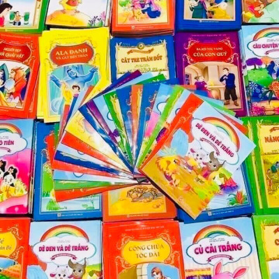 Sách- Combo sét 20 cuốn Truyện Tranh Cổ Tích Mầm Non Song Ngữ Ngụ Ngôn dành cho trẻ mầm non (Chủ đề ngẫu nhiên)
