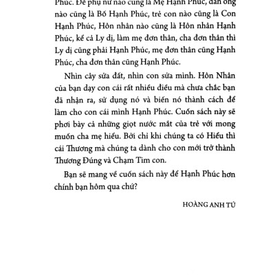 Trồng Một Người Cha Gieo Lên Người Mẹ Và Đổ Đầy Hạnh Phúc Vào Những Đứa Trẻ (PNU)