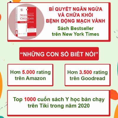 Combo Sách Liệu trình dinh dưỡng tối ưu + Bí quyết ngăn ngừa và chữa khỏi bệnh động mạch vành