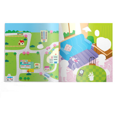 8 cuốn sticker sáng tạo (Cuốn lẻ và Combo)