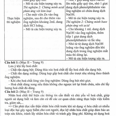 Hướng Dẫn Trả Lời Câu Hỏi Khoa Học Tự Nhiên 9 (Dùng Kèm SGK Kết Nối Tri Thức Với Cuộc Sống) - HA