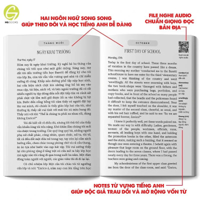 Những tấm lòng cao cả - Sách song ngữ văn học kinh điển, có note từ vựng, tặng kèm file nghe