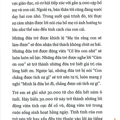 Lời Nói Thần Kỳ Nuôi Dưỡng Những Đứa Trẻ Hạnh Phúc (0-6 Tuổi) (Tái Bản 2024)
