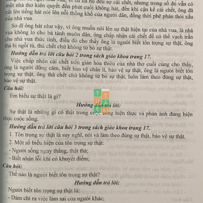 Sách - Hướng dẫn trả lời câu hỏi và bài tập Giáo dục công dân lớp 6 (Chân trời sáng tạo)