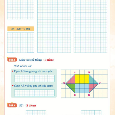 Sách Đề Kiểm Tra Toán Lớp 4 - Học Kì 1 - Cánh Diều (1 cuốn) - Bản Quyền