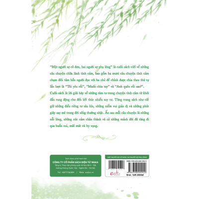 Sách - Một người sợ cô đơn, hai người sợ phụ lòng