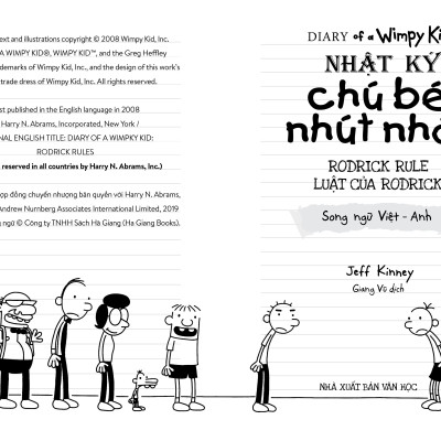 Nhật Ký Chú Bé Nhút Nhát Song Ngữ Tập 2 - Luật của Rodrick - Diary Of A Wimpy Kid