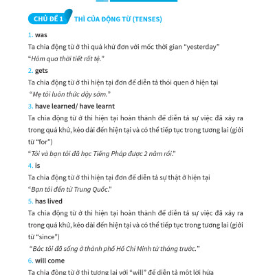 Sổ Tay Học Nhanh Toàn Diện Tiếng Anh THCS