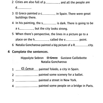 Oxford Read and Discover: Level 5: Our World in Art Activity Book