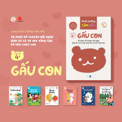 Sách - Nuôi Dưỡng Tâm Hồn - Bộ Gấu Con 6 cuốn - Dành cho trẻ từ 4 tuổi - Puma Books