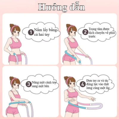 Vòng Lắc Eo Lò Xo Thép Bọc Nhựa Mềm – Giảm Mỡ Bụng, Eo Thon Nhanh, An Toàn Tại Nhà - HÀNG CHÍNH HÃNG MINIIN