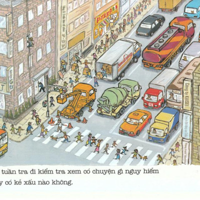Ehon - Thực Phẩm Tâm Hồn Cho Bé - Xe Tuần Tra Cố Lên Nhé! (Tái Bản 2020)