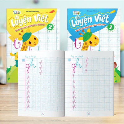 Sách- Combo  2 cuốn Sách Luyện Viết Tiền Tiểu Học quyển 1 và 2 (Hành trang cho bé vào Lớp 1)
