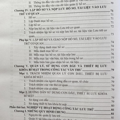 Sách -Nghiệp Vụ Văn Thư, Lưu Trữ - Quy Định Thời Hạn Bảo Quản Hồ Sơ, Tài Liệu Hình Thành Trong Hoạt Động Của Cơ Quan, Tổ Chức, Doanh Nghiệp