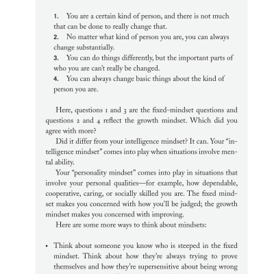 Mindset : The New Psychology of Success (How We Can Learn To Fulfill Our Potential)