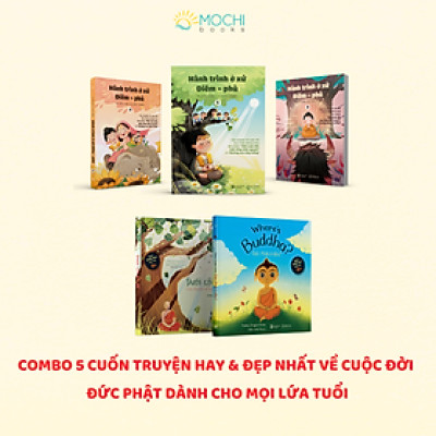 Sách - Combo 5 cuốn: Hành trình ở xứ Diêm-phù (3 tập), Dưới cội bồ đề, Đức Phật ở đâu - Tủ sách hạt mầm tâm bụt