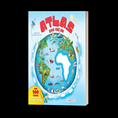 Atlas Cho Trẻ Em - Hơn 100 Sticker Và Bản Đồ Địa Hình Siêu Lớn
