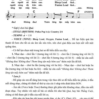 Thực Hành Biểu Diễn Organ Cho Thiếu Nhi – Tập 4