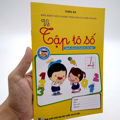 Vở Tập Tô Số - Dành Cho Trẻ Chuẩn Bị Vào Lớp 1