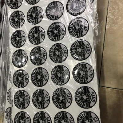 BỘ 6 LOGO DECAL ĐỔ NHỰA CAO CẤP CHEMICAL GUYS QUY CÁCH TRÒN 50MM