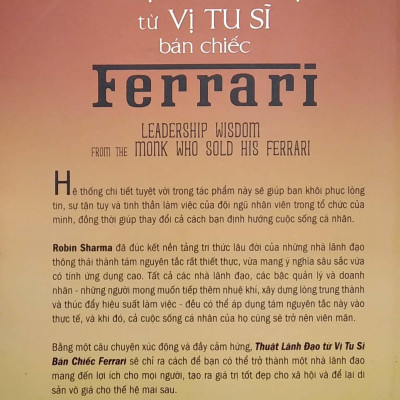 Thuật Lãnh Đạo Từ Vị Tu Sĩ Bán Chiếc Ferrari