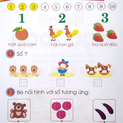 Chuẩn Bị Cho Bé Vào Lớp 1 - Bé Vui Học Toán - Quyển 2 (Tái Bản)