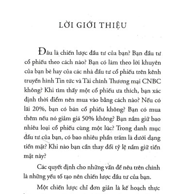 Chiến Lược Đầu Tư Chứng Khoán (Tái Bản)