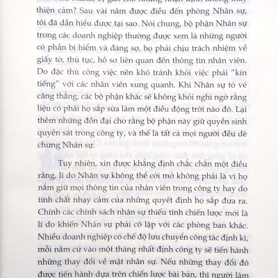 Tầm Nhìn Chiến Lược Nhân Sự (Tái Bản)