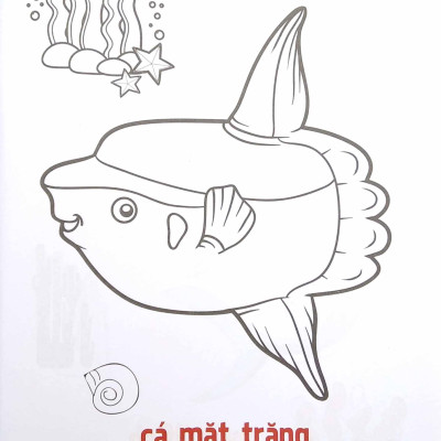 Tô Màu Động Vật Sống Dưới Nước - Song Ngữ Anh-Việt - Tập 2 (Tái Bản 2023)