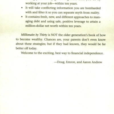 Millionaire by Thirty : The Quickest Path to Early Financial Independence