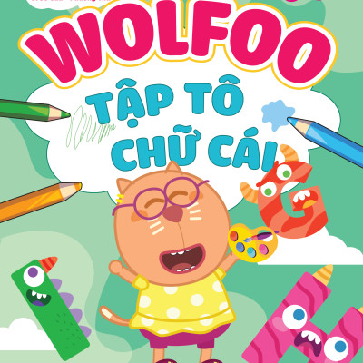 Combo 6 cuốn Wolfoo Tập Tô Chữ Cái Và Chữ Số